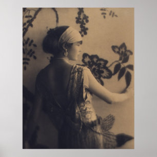 Flapper Mode - 1920-talets Dress och Hair Stil Poster