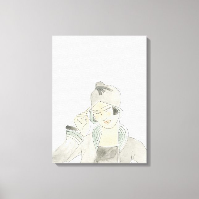 Flapper Mode Sketch Canvastryck (Framsida)