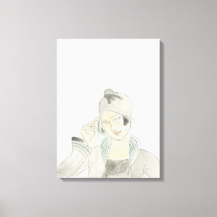 Flapper Mode Sketch Canvastryck