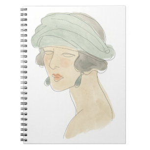 Flapper Mode Sketch - Porträtt Anteckningsbok