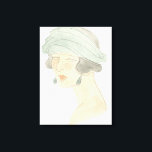 Flapper Mode Sketch - Porträtt Canvastryck<br><div class="desc">Flapper Mode Sketches IV,  juni Erica Vess. | 139028D</div>