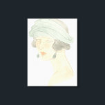 Flapper Mode Sketch - Porträtt Canvastryck<br><div class="desc">Flapper Mode Sketches IV,  juni Erica Vess. | 139028D</div>