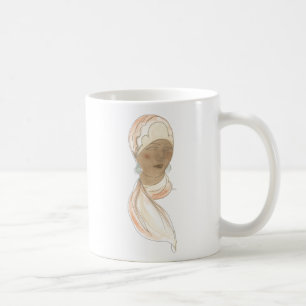 Flapper Mode Sketch - Vare med scarf Kaffemugg