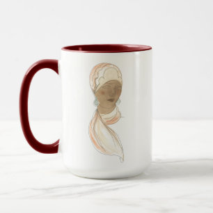 Flapper Mode Sketch - Vare med scarf Mugg