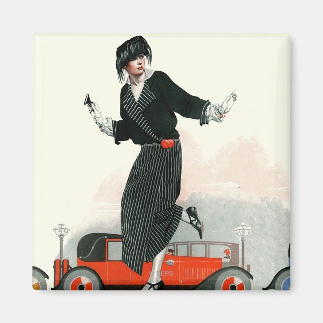 Flapper och Roadster Magnet (Framsidan)