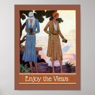 Flapper Photograf, njut av vyn Poster