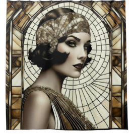 Flapper Roaring 20s Duschdraperi