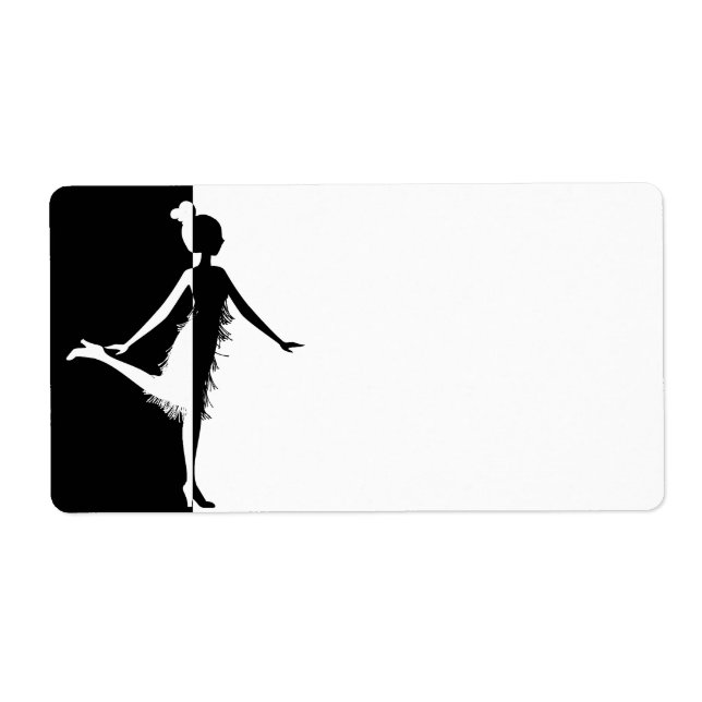 Flapper Silhouette Fraktsedel (Framsidan)