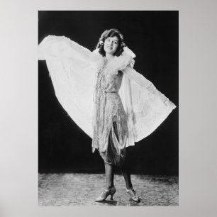 Flapper Stil Dress, 1920-talet Poster