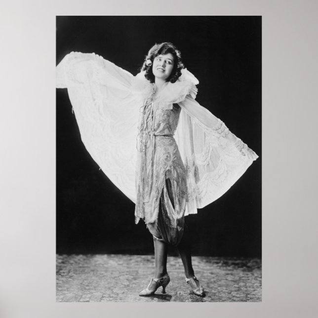 Flapper Stil Dress, 1920-talet Poster (Framsidan)