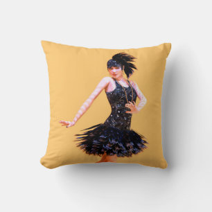 Flapperdans vintage kudde