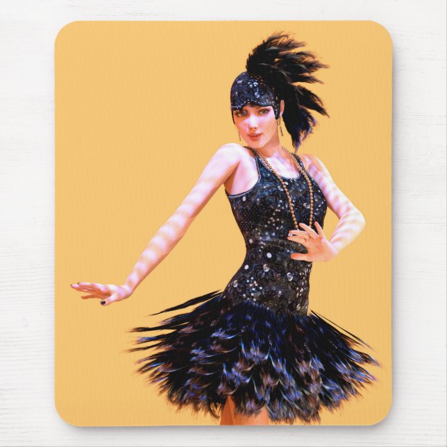 Flapperdans vintage musmatta (Framsidan)