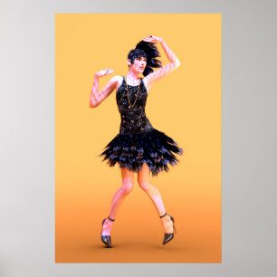 Flapperdans Vintage Poster