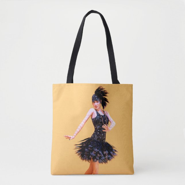 Flapperdans vintage tygkasse (Framsida)
