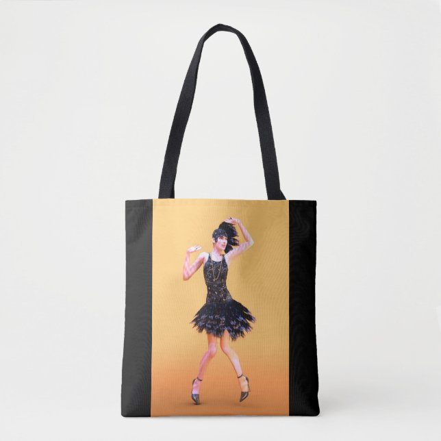 Flapperdans vintage tygkasse (Framsida)