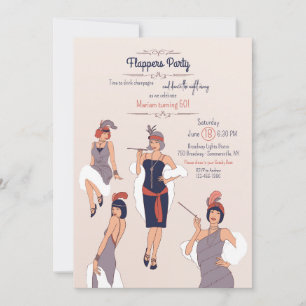 Flapperfest Inbjudningar