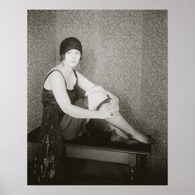 Flappermode, 1922. Vintagefoto Poster (Framsidan)