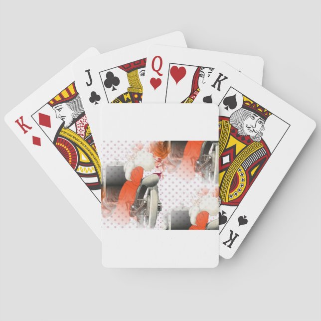 flapperpolkadoter casinokort (Baksidan)