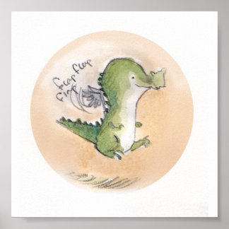 Flappy Cuthbert Skriv ut Poster