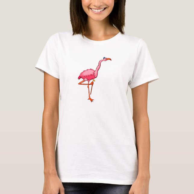Flappy Flamingo T-shirt (Framsida)