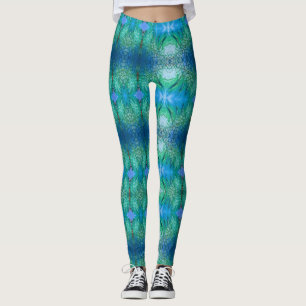 Flår den gröna vibrerande färgrika ormen för b leggings
