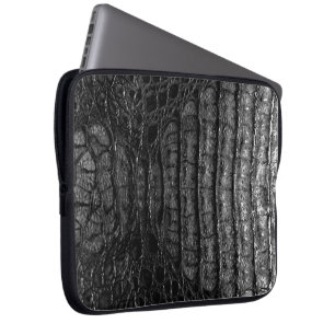 Flår den svart alligatorn för klassikern #2 laptop sleeve