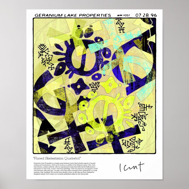 Flared Skelestissim Quatrefoil Poster (Framsidan)