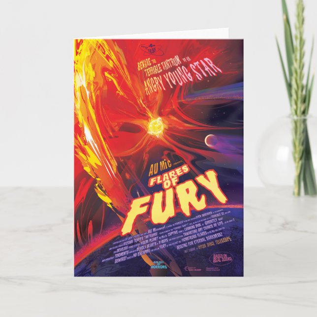 Flares of Fury Poster, Au Microscopii. Kort (Framsida)