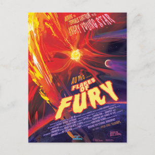 Flares of Fury Poster, Au Microscopii. Vykort