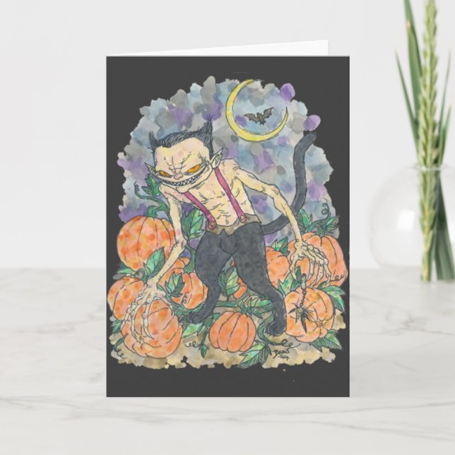 "Flåsar noterar katten" berättelse och kortet Kort (Framsida)