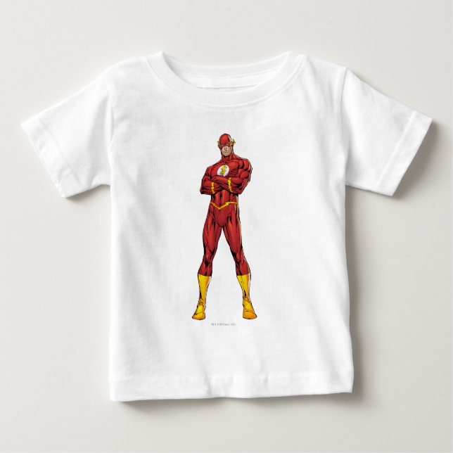Flash-Armen korsade Tee Shirt (Framsida)