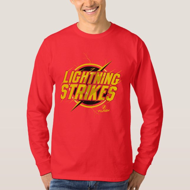 Flash | Bild för "Blixtnedslag" Strejkor T Shirt (Framsida)