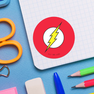 Flash Blixt Bolt Runt Klistermärke