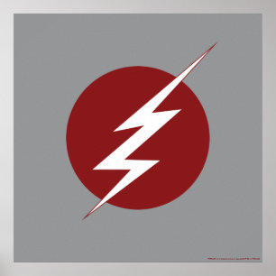Flash Blixt Bult-Logotyp Poster
