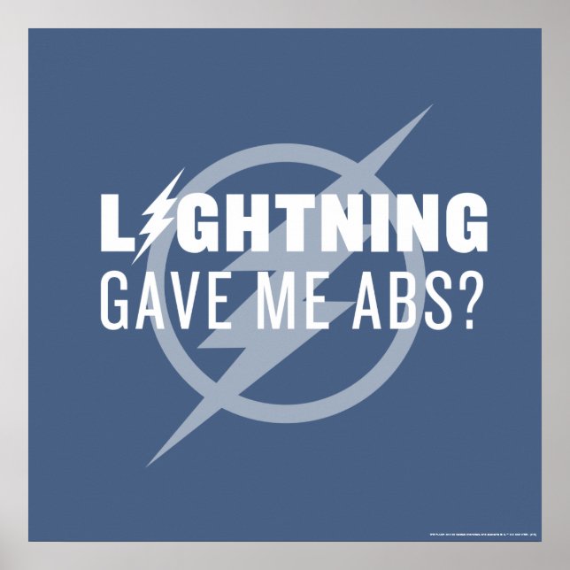 Flash | "Blixten gav mig Abs?" Poster (Framsidan)