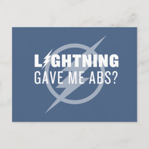 Flash   "Blixten gav mig Abs?" Vykort