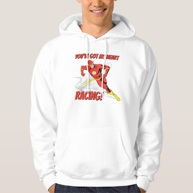 Flash - du har Har Tävlan Mitt hjärta Valentine Hoodie (Framsida)