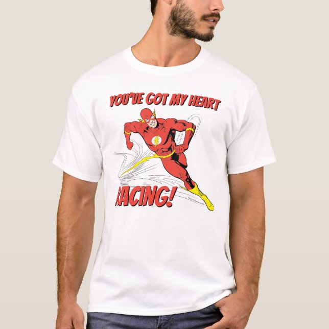 Flash - du har Har Tävlan Mitt hjärta Valentine T Shirt (Framsida)