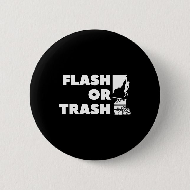 Flash eller skräp Klättrare Present, Klippklättrin Knapp (Framsida)