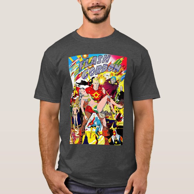 Flash Gordon present T Shirt (Framsida)