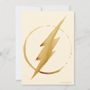 Flash Gult Chest Emblem Inbjudningar