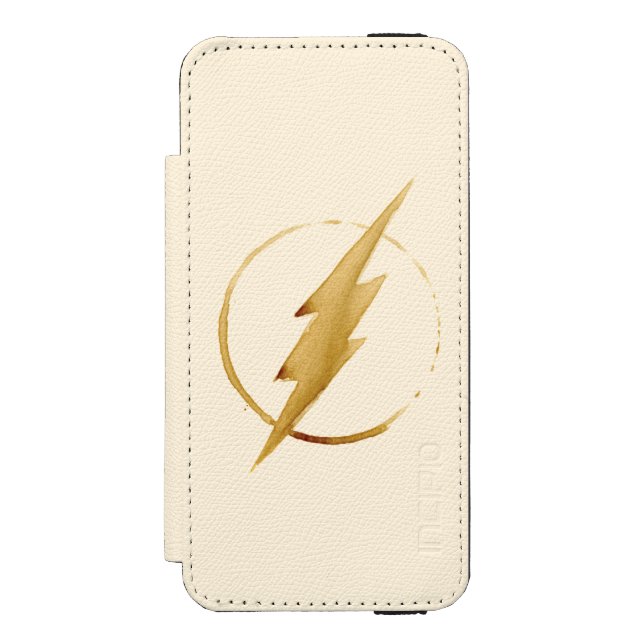 Flash | Gult Chest Emblem Incipio iPhone Wallet Skal (Folio Framsidan)