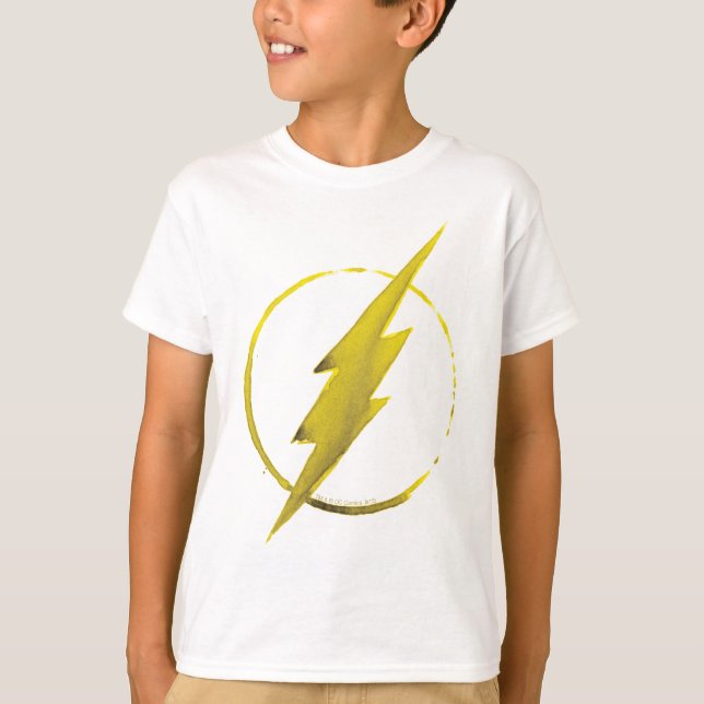 Flash | Gult Chest Emblem T-shirt (Framsida)