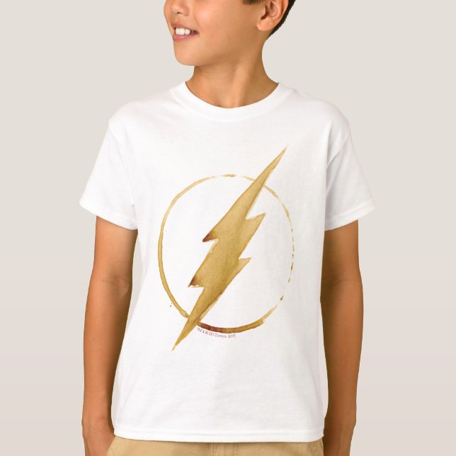 Flash | Gult Chest Emblem T Shirt (Framsida)