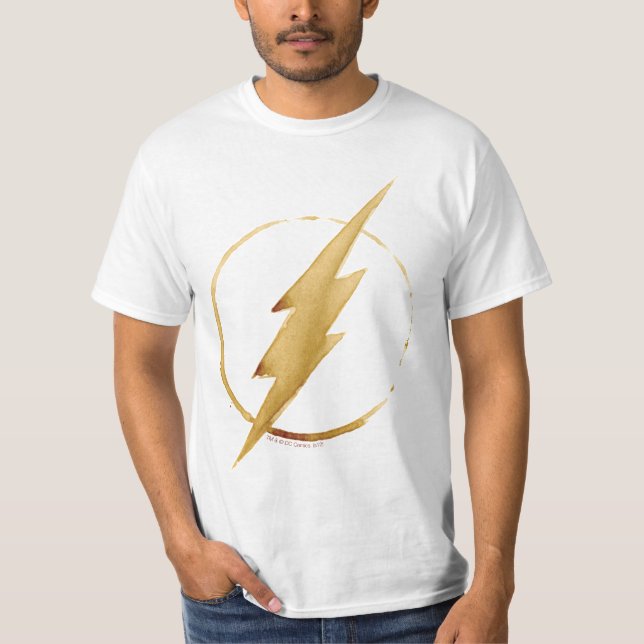Flash | Gult Chest Emblem Tee Shirt (Framsida)