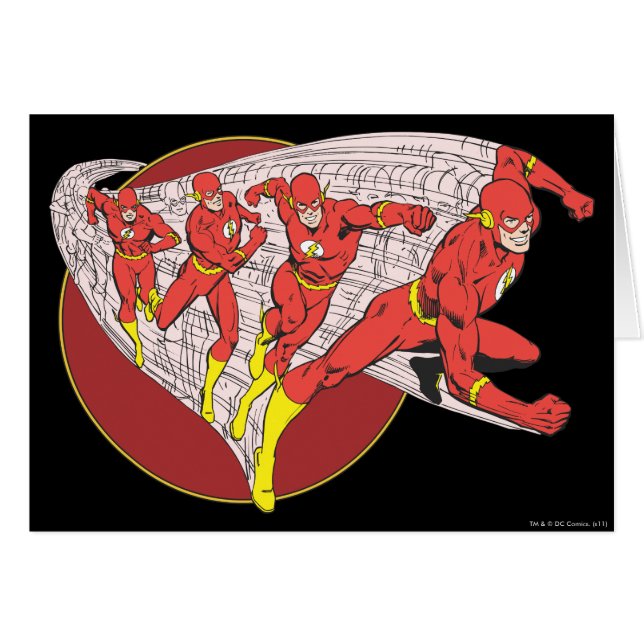 Flash i Rörelse Hälsningskort (Framsidan Horizontal)