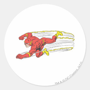 Flash Lunges Lämnat Runt Klistermärke