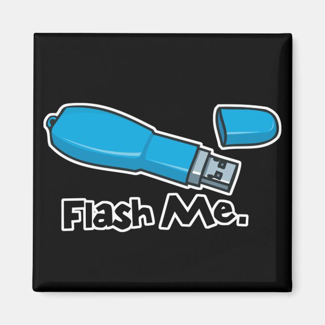 flash me flash-enhetsdesign magnet (Framsidan)