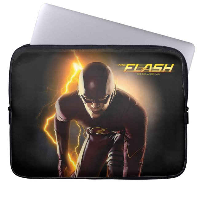 Flash | Sprint-startposition Laptop Fodral (Framsidan)