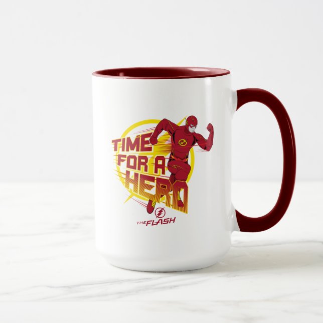 Flash | Tid för en Hero-grafik Mugg (Höger)